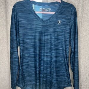 Ariat Tek HeatSeries Navy Blue Long Sleeve Performance Top – Women’s Medium